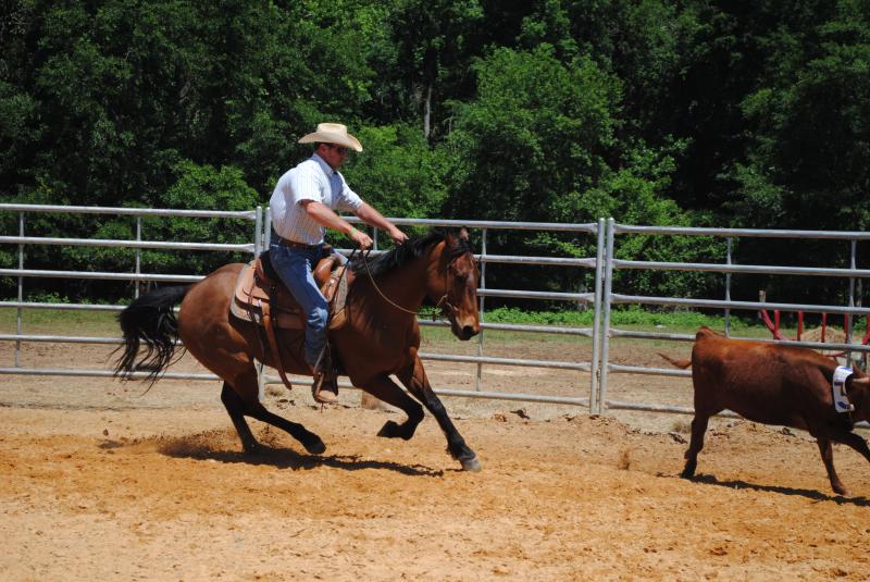 Marc riding Rusty owned by Mary Ann Parker